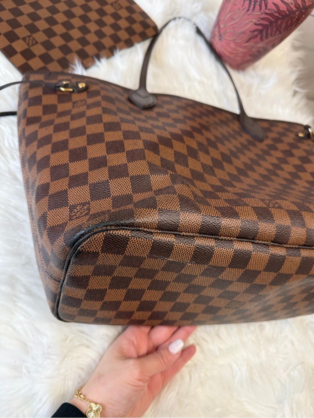 LOUIS VUITTON NEFERFUL DAMIER EBENE MM TOTE - Picture 4 of 13
